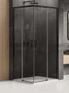 NEW TRENDY Kabina prysznicowa drzwi podwójne przesuwne PRIME BLACK 120x70 D-0320A/D-0351A