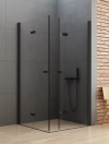 NEW TRENDY Kabina prysznicowa NEW SOLEO BLACK drzwi podwójne składane 70x80x195 D-0233A/D-0238A