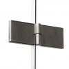 NEW TRENDY Kabina prysznicowa 70x100 New Soleo Gunmetal Brushed, Drzwi składane, podwójne K-2244