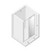 NEW TRENDY Drzwi prysznicowe przesuwne SMART LIGHT GOLD 110x200 EXK-4214