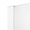 NEW TRENDY Drzwi wnękowe prysznicowe przesuwne PRIME WHITE 160x200 D-0412A/D-0413A