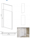 BESCO Ścianka walk-in Icon Chrom 100x200 z regulowanym profilem ICH-100-200C