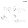 Oltens Rann bateria umywalkowa podtynkowa komplet chrom 32107100