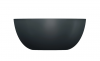 OMNIRES umywalka nablatowa, Ø35 cm SHELL M+ black lava mat SHELL350UNBLV