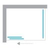 NEW TRENDY Kabina prysznicowa Smart, drzwi przesuwne 150x100x200 EXK-4047