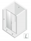 NEW TRENDY Drzwi prysznicowe przesuwne szkło 6mm PRIME 120x200