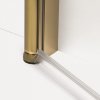NEW TRENDY Kabina prysznicowa NEW SOLEO GOLD BRUSHED 1D prostokątna U 70x90x195 szkło czyste 6mm Active Shield 2.0 - wsp. równoległy K-4172-WP