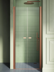 NEW TRENDY DRZWI WNĘKOWE NEW SOLEO 80x195 COPPER BRUSHED, wahadłowe, podwójne D-0494A