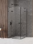 NEW TRENDY Kabina prysznicowa Avexa Black XR , podwójne drzwi 80x80x200 EXK-6909