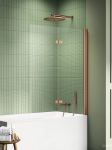 NEW TRENDY Parawan nawannowy New Soleo Copper Brushed 100x140, dwuelementowy P-0123/P-0124