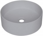 DEANTE Umywalka granitowa SILIA szary metalik 36cm CQS_SU4S
