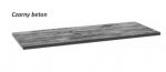 AQUAFORM - blat umywalkowy OTTIMA 80 pełny 80X2,5X46 Czarny beton  AQ.401-1708033