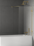 NEW TRENDY Parawan nawannowy Eventa Gold Shine, jednoelementowy, wspornik prostopadły 70x150 EXK-4894-WP