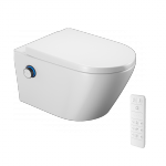 EXCELLENT Misa WC toaleta myjąca zestaw promocyjny Dakota 2.0 D2 z pilotem, pokrętło sterujące, czarny ZEPR.0006