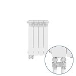 ARMATURA KRAKÓW KFA Grzejnik aluminiowy G500F/D/4 z dolnym lewym zasilaniem prostym 789-044-44