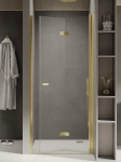 NEW TRENDY Drzwi wnękowe New Soleo Light Gold, pojedyncze, składane lewe 90x195 D-0464A
