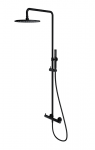 OMNIRES system prysznicowy natynkowy czarny Y1244MBL