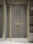 NEW TRENDY Drzwi wnękowe NEW SOLEO LIGHT GOLD PLUS 1D U 150x195 czyste 6mm Active Shield 2.0 D-0961A