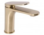 REA - Bateria Umywalkowa MARCO Brush Gold / Złota Szczotkowana Niska