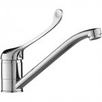 KUCHINOX - Bateria zlewozmywakowa MADERA stojąca z dźwignią medyczną Chrom  BQM_06MD