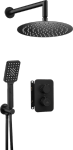 DEANTE - Zestaw BOX Nero/Czarny podtynkowy termostatyczny okrągły  BXYZNEBT