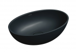 OMNIRES umywalka nablatowa, 50 x 32 cm SHELL M+ black lava mat SHELL500UNBLV