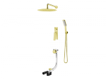 VEDO - Zestaw wannowo-natryskowy podtynkowy II DESSO ORO złoto deszczownica 300mm  VBD4232/30/ZL
