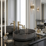 REA Umywalka nablatowa REA Mirella Black