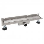 AQUALINE Odpływ liniowy przyścienny 2w1 ze stałym syfonem 120cm LS041200