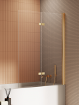 NEW TRENDY Parawan nawannowy New Soleo Gold Brushed, dwuelementowy 110x140 P-0187/P-0188