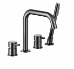 ARMATURA KRAKÓW KFA Bateria wannowa 4-otworowa MOZA GUN METAL GREY 5035-210-61