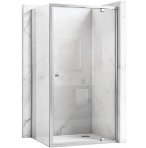 REA - Kabina Prysznicowa PRIMO SWING CHROM uchylne drzwi 90 + ścianka 80