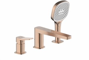 ARMATURA KRAKÓW KFA Bateria wannowa 3-otworowa MALAGA BRUSHED ROSE GOLD 4525-210-34