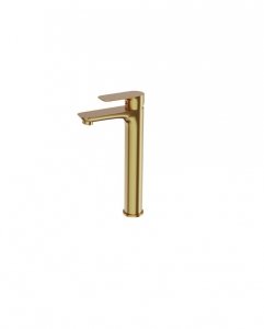 LAVITA Bateria umywalkowa wysoka Spark Brushed Gold (35mm)