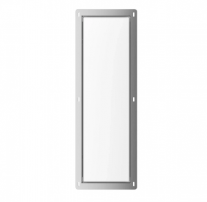 BALNEO Schowek na szczotkę WC Balneo Wall Box Brush L White Glass lewy do wbudowania w ścianę ze stali nierdzewnej biały