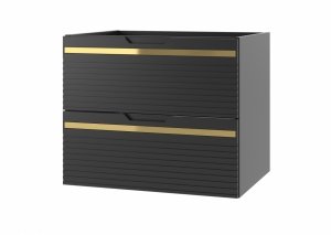 MEGSTYL VESPER-02 Szafka pod umywalkę 60cm czarny mat  VESPER-0000-0005993