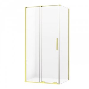 NEW TRENDY kabina prysznicowa narożna prostokątna Smart Light Gold złota 130x120 cm EXK-4247