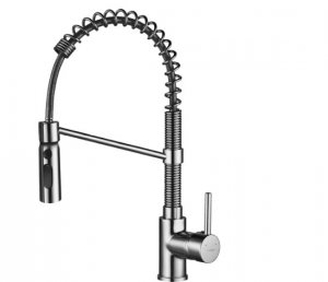 KUCHINOX - Bateria zlewozmywakowa SERPEN stojąca, sprężyna  chrom  BKP_06SD