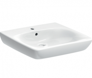 Geberit  Umywalka Selnova Comfort bez barier T55CM, Z PRZELEWEM, Z OTWOREM NA BATERIĘ 501.461.00.7