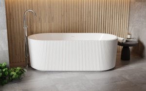 BESCO Wanna wolnostojąca Giuliana 150x75 + syfon chrom #WAS-150-GL