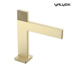 VALVEX - Bateria umywalkowa stojąca VARSO Brushed Gold/Złoto Szczotkowane  2417920