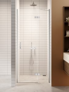 NEW TRENDY DRZWI WNĘKOWE NESTA CHROME, DRZWI POJEDYNCZE 80x200 1P D-0847A