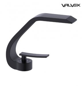 VALVEX - Bateria umywalkowa stojąca ASSO Black/Czarna  2432462