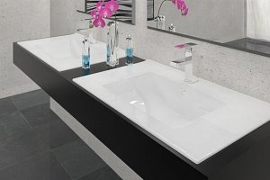 REA - Umywalka Dafne 75 wpuszczana w blat