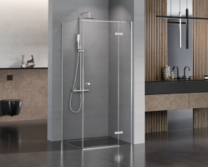 NEW TRENDY Kabina prysznicowa KALIBRA S CHROM 110x90x195 szkło 6mm K-4986-S