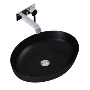 ELITA UMYWALKA RIKA 52x40 NABLATOWA, CERAMICZNA BLACK MATT 145001/RE040520087160