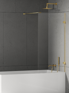 NEW TRENDY Parawan nawannowy Eventa Gold Shine, jednoelementowy, wspornik prostopadły 70x150 EXK-4894-WP