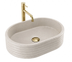 REA Umywalka nablatowa Nicoletta Beige