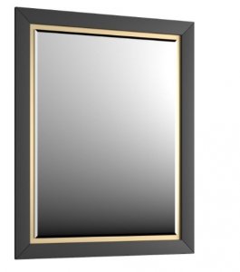 KROFAM - Lustro CHIC 60x80cm, czarny satyna CH 6095-45/43Z-W