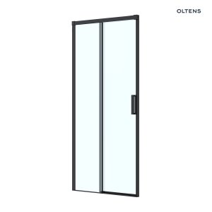 Oltens Breda drzwi prysznicowe 110 cm czarny mat/szkło przezroczyste 21214300